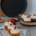 Kürbis Cupcakes mit Frischkäsefrosting - Perfekt für den Herbst.