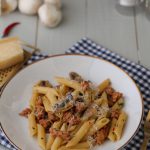 Gegen eine Portion Pasta mit Salsiccia und Pilzen hätte ich nichts einzuwenden.