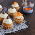 Carrot Cake Cupcakes zu Ostern.
