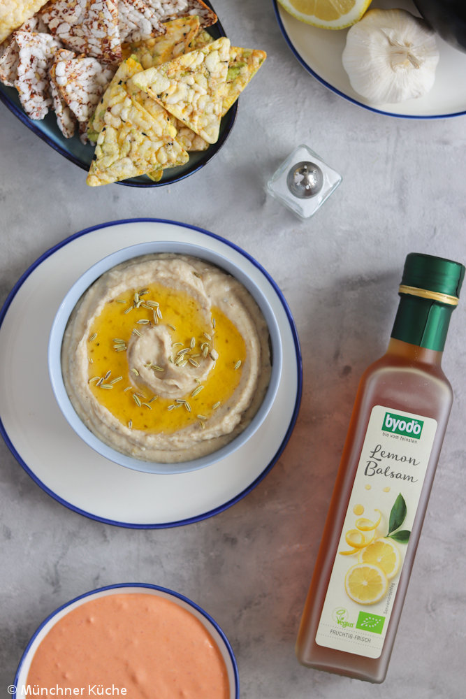 Dreierlei Dips: Baba Ghanoush, Tomaten-Ajvar-Dip &amp; Weiße Bohnen Dip ...