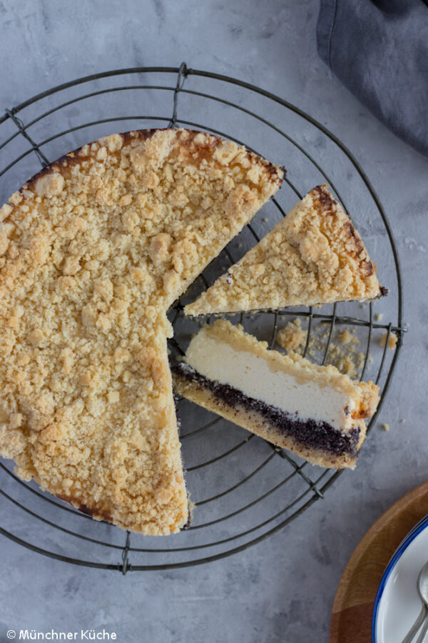 Käsekuchen mit Mohn & Streuseln - münchner-küche Käsekuchen mit Mohn & Streuseln - münchner-küche