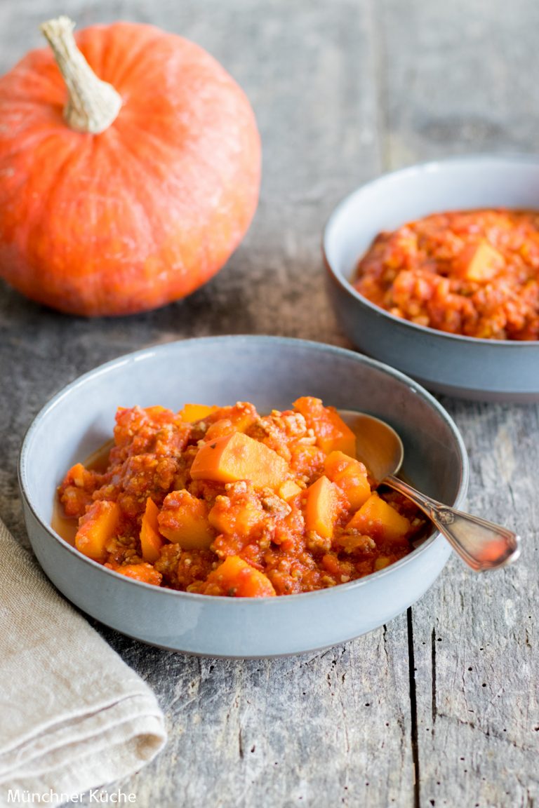 Köstlicher Kürbis-Hackfleisch-Topf - münchner-küche